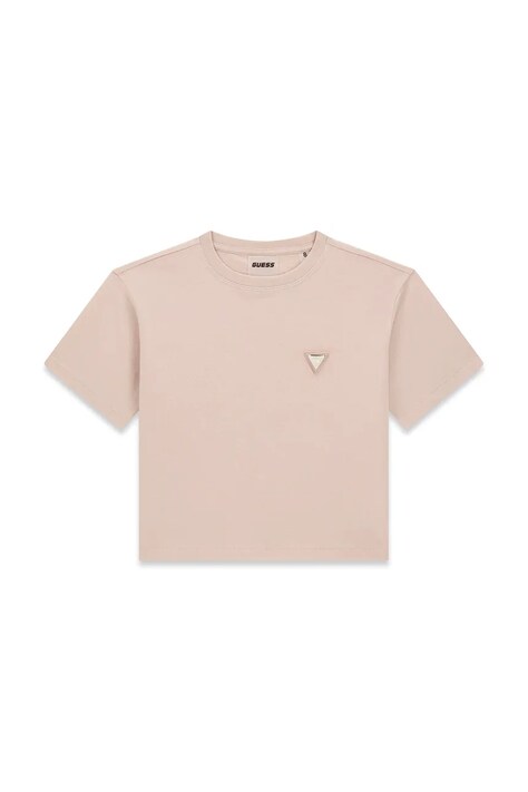 Guess T-shirt dziecięcy bawełniany różowy J6YI42 K5197