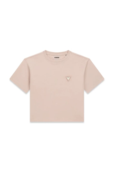 Guess tricou pentru copii din bumbac roz J6YI42 K5197