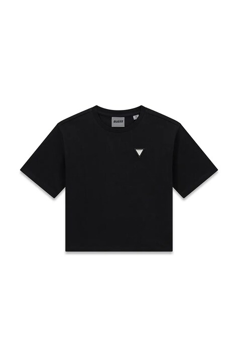 Guess t-shirt παιδικό βαμβακερό μαύρο J6YI42 K5197