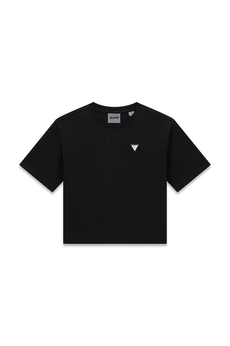 Guess t-shirt παιδικό βαμβακερό μαύρο J6YI42 K5197
