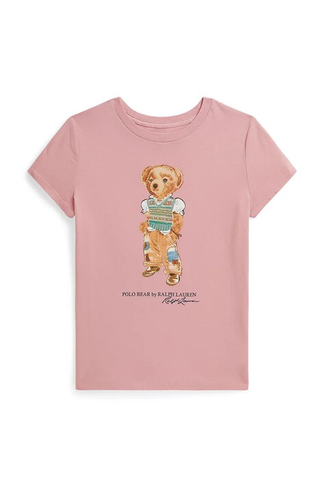 Polo Ralph Lauren kratka majica otroška bombažna roza 313B20033001