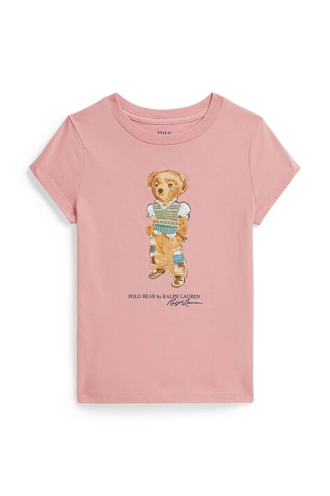 Polo Ralph Lauren kratka majica otroška bombažna roza 312B20033001