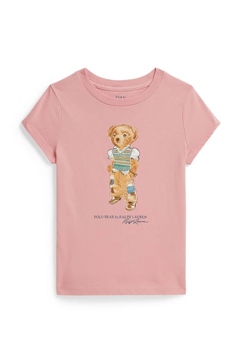 Polo Ralph Lauren kratka majica otroška bombažna roza 312B20033001