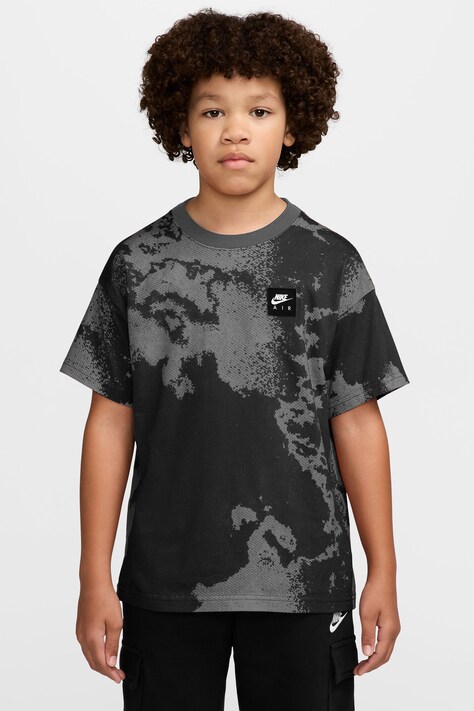 Nike T-shirt dziecięcy bawełniany Nike Sportswear szary IO2153