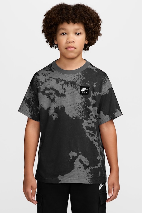 Nike T-shirt dziecięcy bawełniany Nike Sportswear szary IO2153