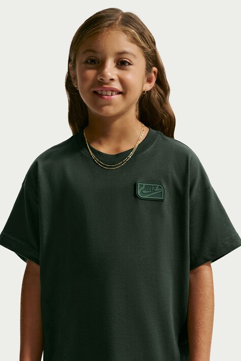 Nike T-shirt dziecięcy bawełniany Nike Sportswear Club czarny IO2172