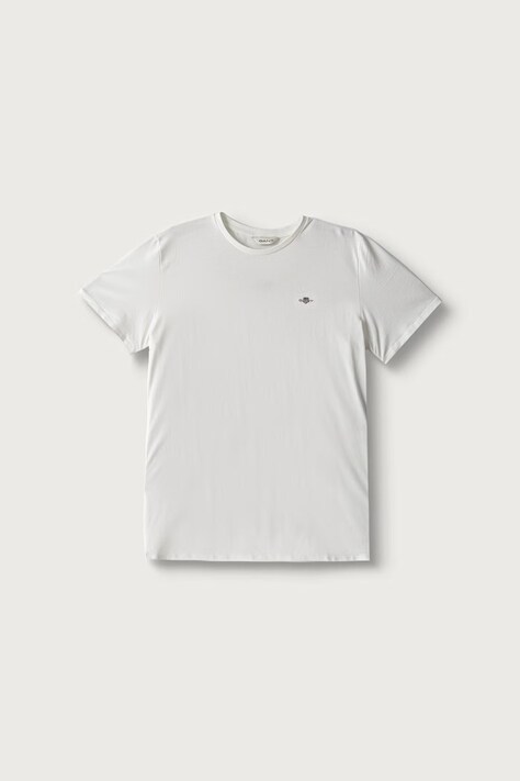 Gant T-shirt basic dziecięcy bawełniany biały 813100002