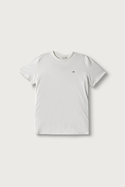 Gant T-shirt basic dziecięcy bawełniany biały 813100002