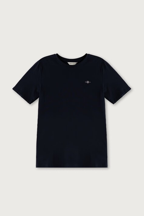Gant T-shirt basic dziecięcy bawełniany granatowy 813100002