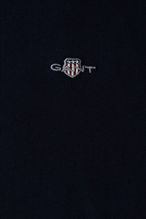 Gant T-shirt basic dziecięcy bawełniany granatowy 813100002