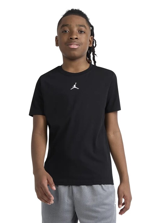 Jordan T-shirt dziecięcy z bawełną czarny 95D618