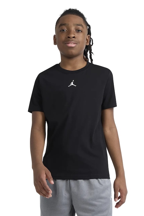 Jordan T-shirt dziecięcy z bawełną czarny 95D618