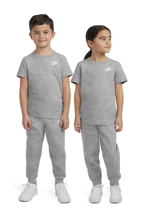 Nike T-shirt dziecięcy z bawełną szary 8UC545