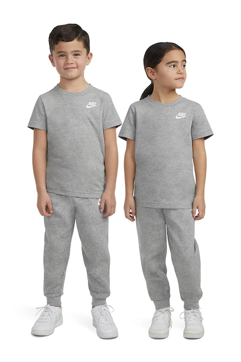 Nike T-shirt dziecięcy z bawełną szary 8UC545