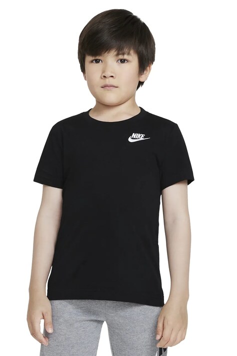 Nike T-shirt dziecięcy z bawełną czarny 8UC545