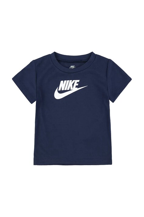 Nike T-shirt dziecięcy bawełniany granatowy 66J372