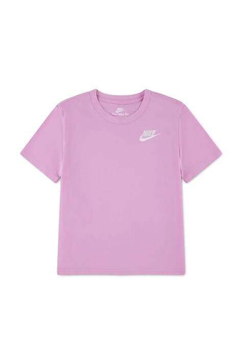 Nike T-shirt παιδικό με βαμβάκι ροζ 36C545