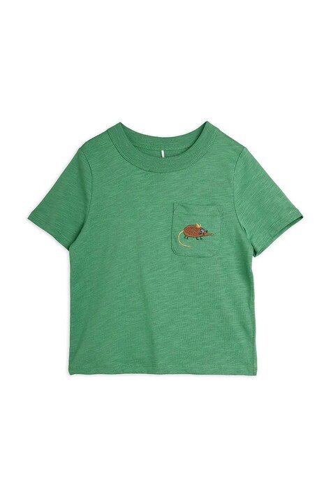 Mini Rodini T-shirt dziecięcy bawełniany Elephant zielony 26720131