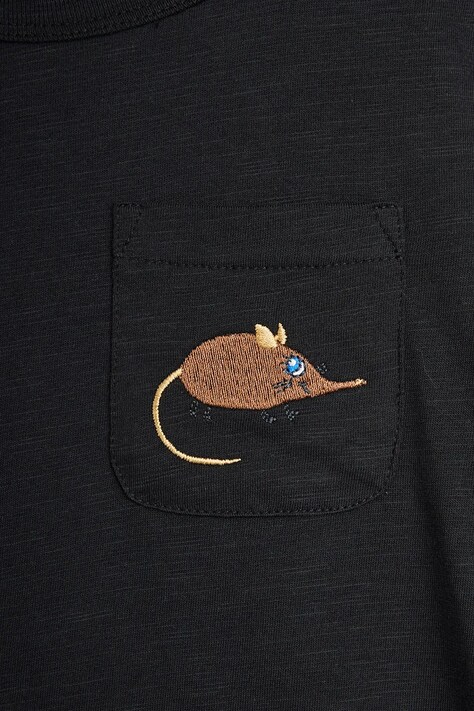 Mini Rodini T-shirt dziecięcy bawełniany Elephant czarny 26720131