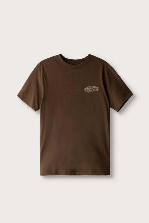 Vans Majica za djecu od pamuka Double Standard Fill SS Tee smeđa VN00102EFST1