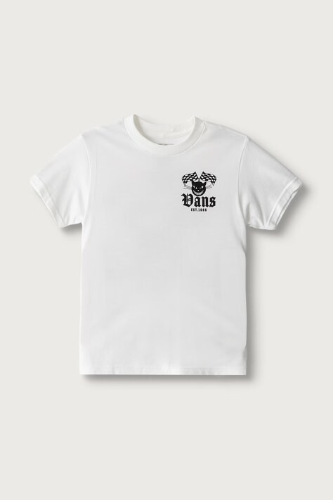 Vans T-shirt dziecięcy bawełniany Cat Club SS Tee biały VN000W9AWHT1