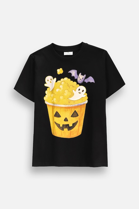 Coccodrillo T-shirt παιδικό βαμβακερό μαύρο EVERYDAY UNISEX A