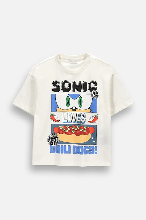 Coccodrillo t-shirt παιδικό βαμβακερό μπεζ LICENCE BOY