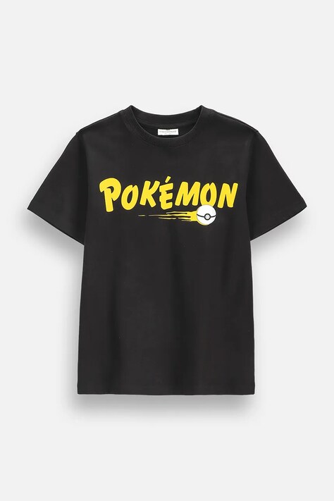 Coccodrillo t-shirt παιδικό βαμβακερό μαύρο LICENCE BOY