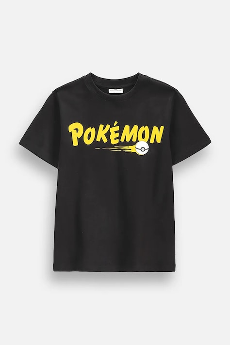 Coccodrillo t-shirt παιδικό βαμβακερό μαύρο LICENCE BOY