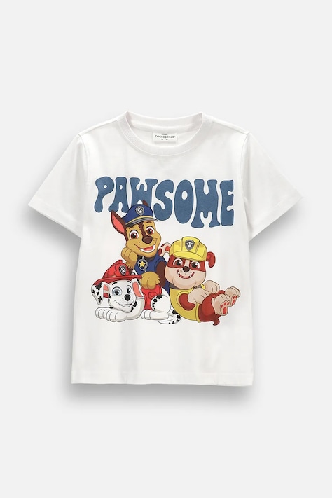 Coccodrillo t-shirt παιδικό βαμβακερό λευκό LICENCE BOY