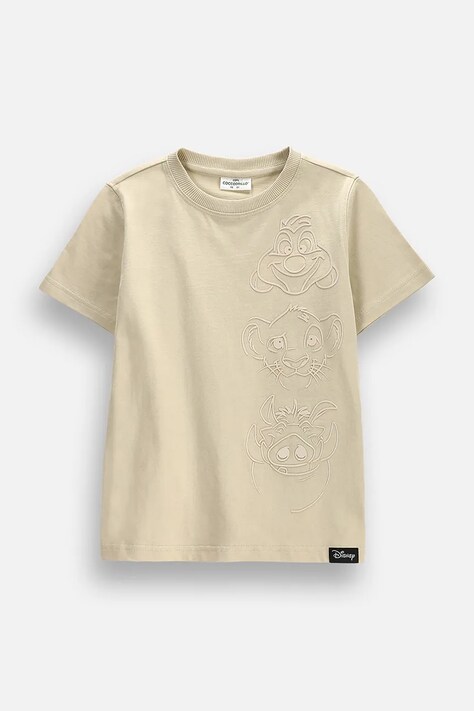 Coccodrillo t-shirt παιδικό βαμβακερό μπεζ LICENCE BOY
