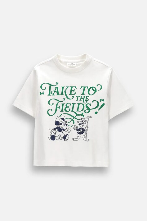 Coccodrillo t-shirt παιδικό βαμβακερό μπεζ LICENCE BOY
