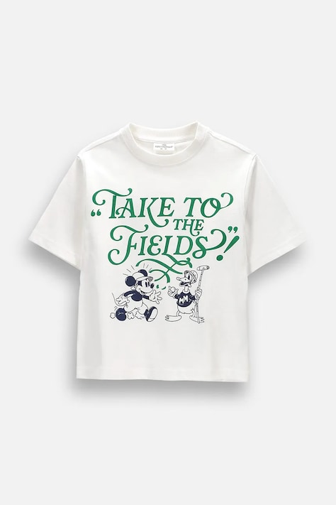 Coccodrillo t-shirt παιδικό βαμβακερό μπεζ LICENCE BOY