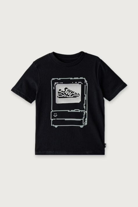 New Balance T-shirt dziecięcy bawełniany czarny YT62K3X9