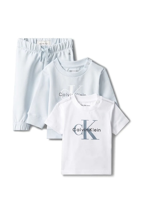 Calvin Klein Jeans Komplet dziecięcy bawełniany biały LVCKFJI64N