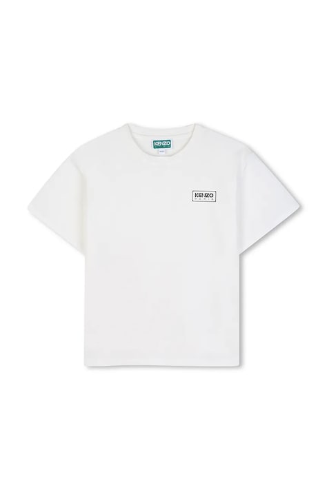 Kenzo T-shirt dziecięcy bawełniany biały K62056