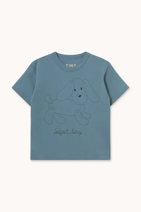 Tinycottons tričko dětské bavlněné DOG GRAPHIC TEE modré AW26-420