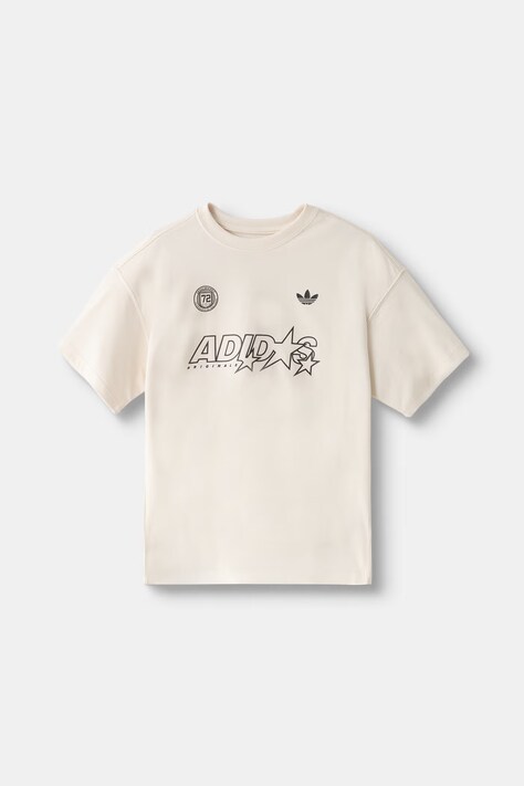 adidas Originals tričko detské bavlnené LOGO PLAY biele LH4732