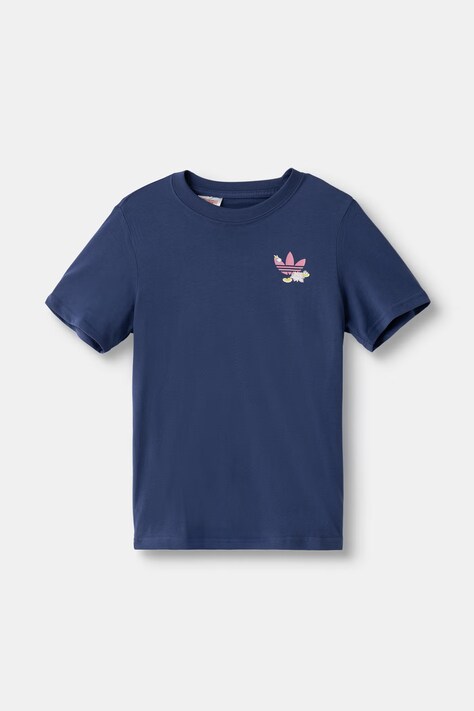 adidas Originals tričko detské bavlnené tmavomodré LH4736