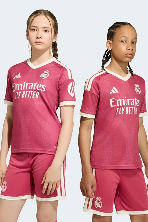 adidas Performance T-shirt treningowy dziecięcy REAL MADRID różowy KC3966