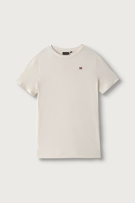 Napapijri T-shirt dziecięcy bawełniany SALIS SS 2 beżowy NP0A4GEHN1A1