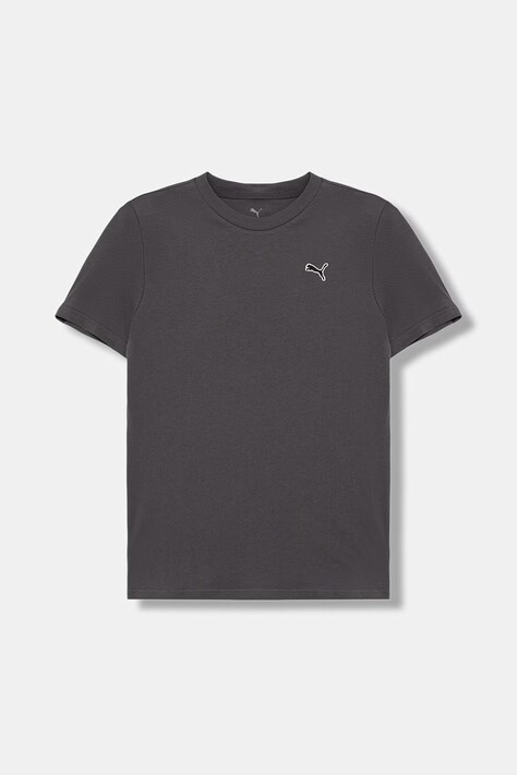 Puma T-shirt basic dziecięcy z bawełną CLS BADGE Cat Tee szary 694700