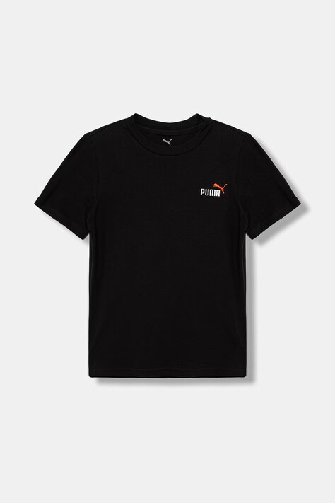 Puma T-shirt basic dziecięcy bawełniany ESS 2 COLOR Small No. 1 Logo czarny 685779