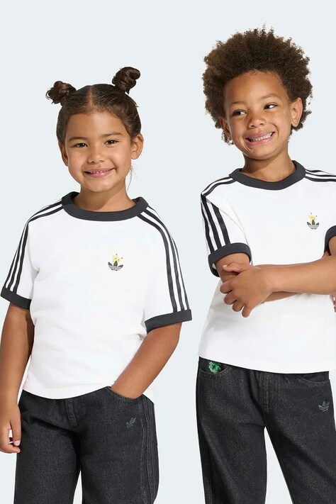 adidas Originals Majica za djecu od pamuka POKEMON bijela KR4690