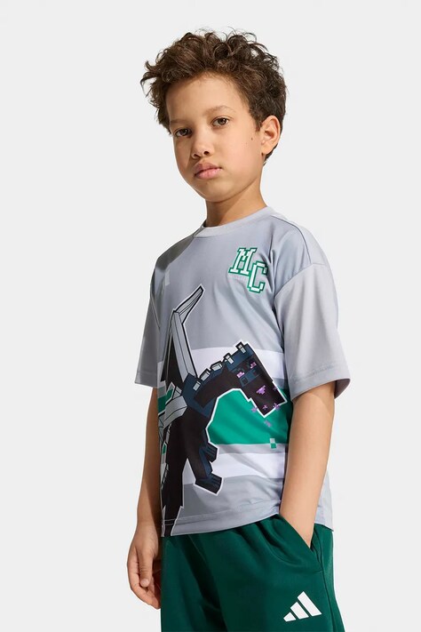 adidas tričko detské MINECRAFT sivé KH3200