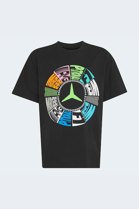 adidas Performance tričko detské bavlnené MERCEDES čierne KR9683