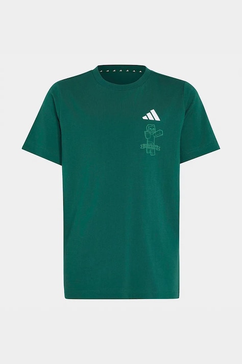 Adidas футболка для детей из хлопка MINECRAFT зелёная KS9030