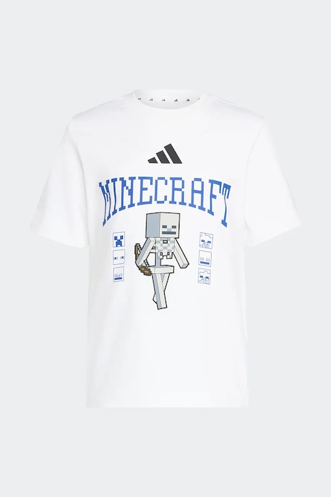 adidas kratka majica otroška bombažna MINECRAFT bela KH3196