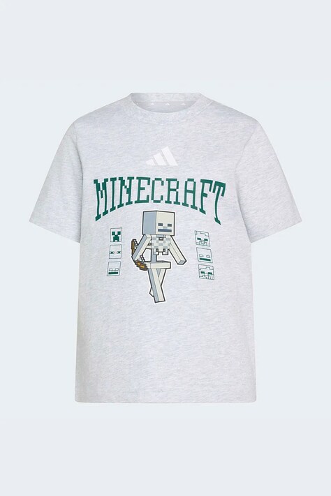 adidas футболка дитяча бавовняна MINECRAFT — AW26-TSKZYG, сірий — фото 2