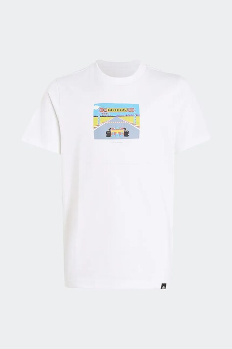 Adidas T-shirt παιδικό βαμβακερό λευκό KE1610